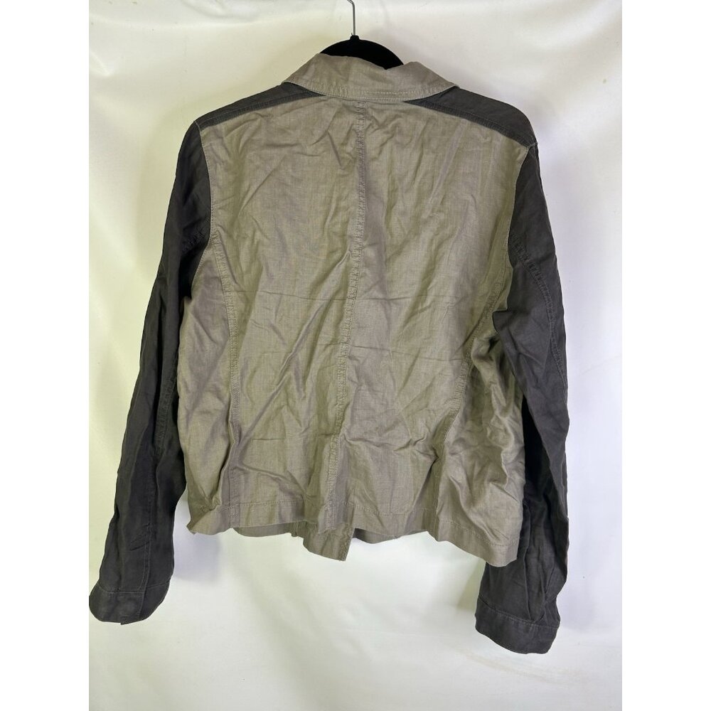 Eileen Fisher Linen Color Block Lightweight Jacket - image 7